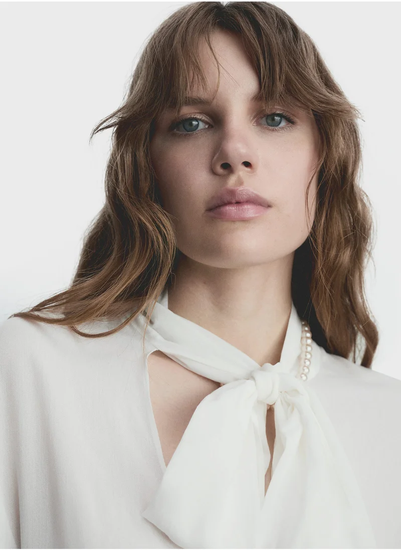 مانجو Lace Detiled Blouse