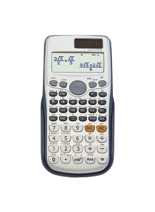 Function Calculator Clear LCD Screen Display Protective Cover ABS Lightweight Keys Portable Calculator for Student