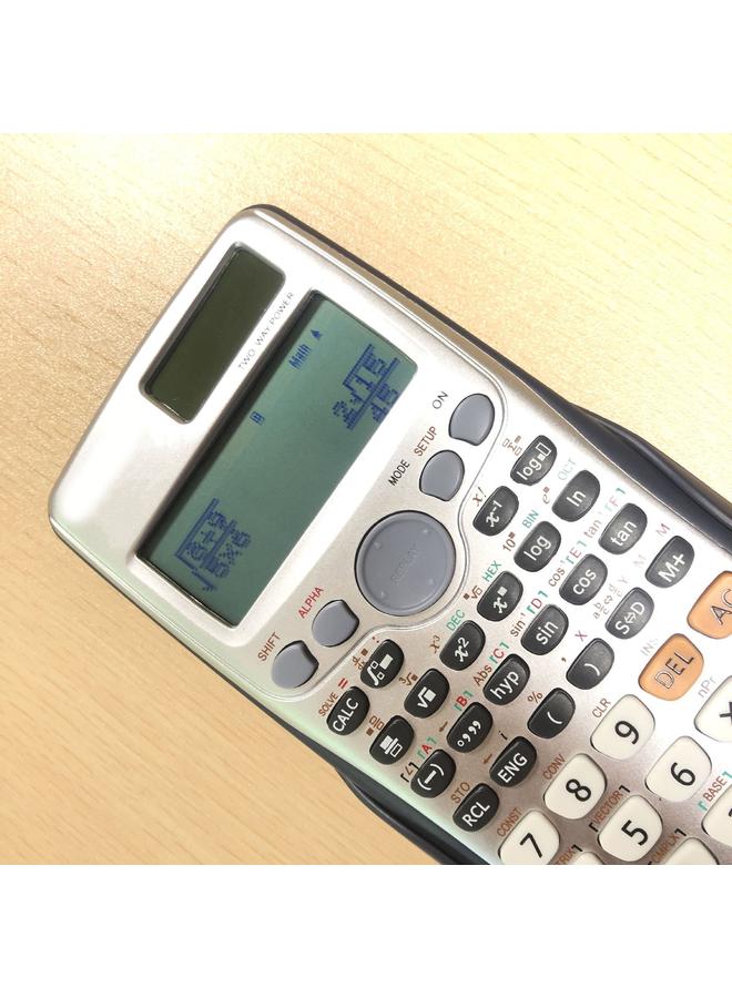 Function Calculator Clear LCD Screen Display Protective Cover ABS Lightweight Keys Portable Calculator for Student