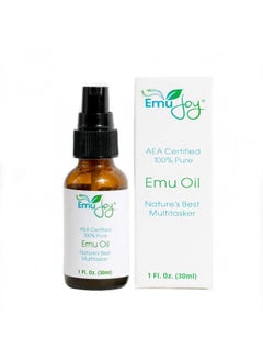 Emu Joy Emu Oil Organic - 100% Pure, AEA Certified, Made in the USA - Emu Oil for Skin, Face, Hair, and Nails, Piercing Bump Oil & Tattoo Aftercare