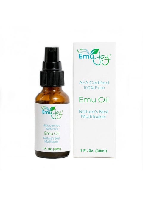 Emu Joy Emu Oil Organic - 100% Pure, AEA Certified, Made in the USA - Emu Oil for Skin, Face, Hair, and Nails, Piercing Bump Oil & Tattoo Aftercare
