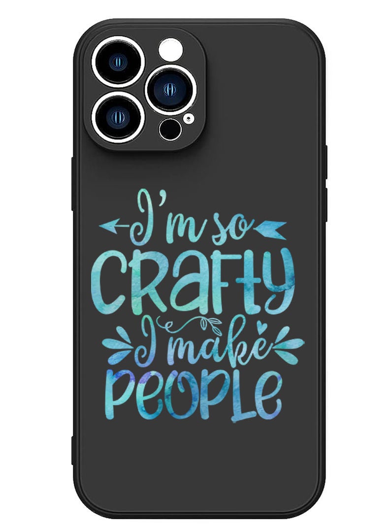 Theodor Protective Slim Fit Case Liquid Silicone Cover with Full Body Protection Anti-Scratch Shockproof Case For iPhone 13 Pro Black  - Creativirty is Intelligence having Fun - Image 1