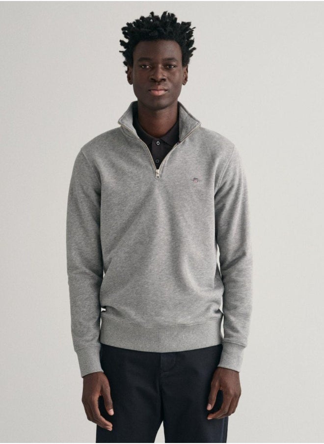 GANT - Gant Shield Half-Zip Sweatshirt - Image 1