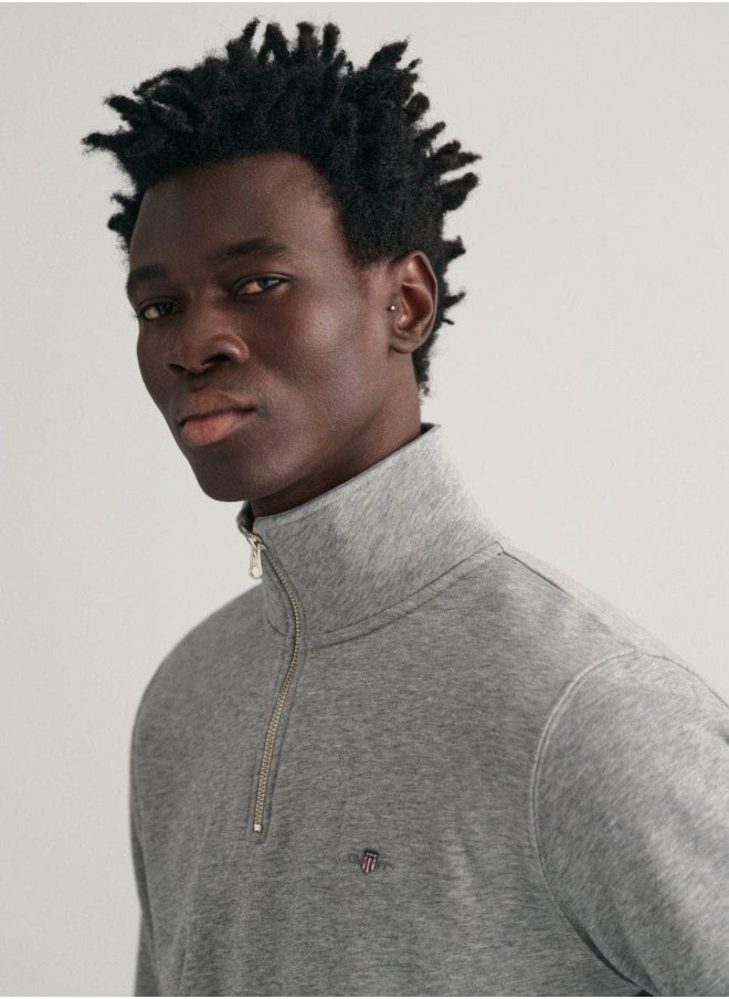 GANT - Gant Shield Half-Zip Sweatshirt - Image 1