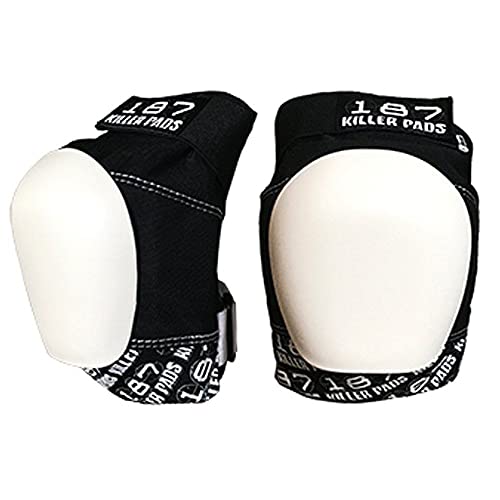 187 Killer Pads Pro Knee Pad, Black/White, Medium - Image 1