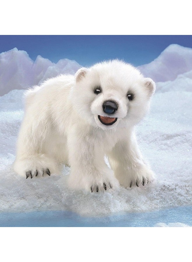 Folkmanis Polar Bear Cub Hand Puppet, White, Model:3041 - Image 2