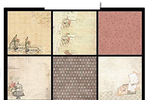 Qatalitic Designer Pattern Design Printed Papers Paper Pack for Art & Craft (VS12006), 12 X 12 Inch for Greeting Cardmaking & Project Book Making (24 Patterned Sheets + 3 Die Cut Sheets) Black - Image 4