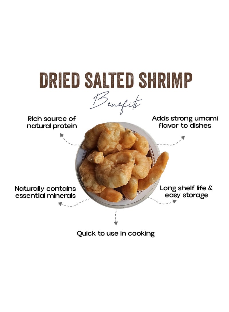 OGOC Dried Salted Shrimp Sun Dried Shrimp Salted Seafood Dried Prawns Traditional Seafood Pantry Essential For Cooking Seasoning Curries Soups - Image 2