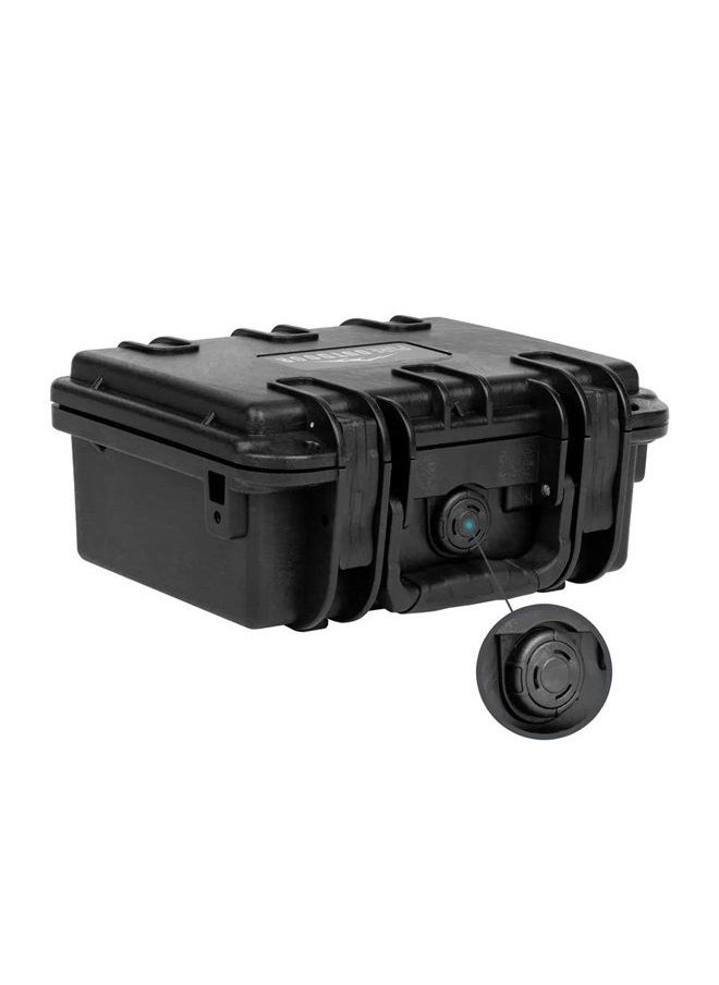 Monoprice Weatherproof/Shockproof Hard Case - Black IP67 Level dust and Water Protection up to 1 Meter Depth with Customizable Foam, 10" x 8" x 4"  - Image 2