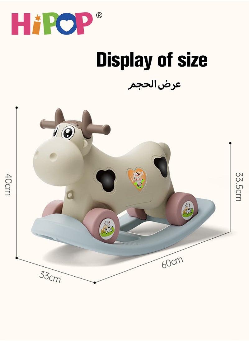 HIPOP - 2 in 1 Children's Rocking Horse,Kid's Ride on Toys,children's Balance Bike Toys - Image 1