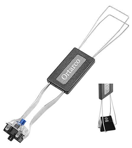 Ortarco Keycap Puller for Mechanical Keyboard Stainless Steel Keycap Remover Tool Fixing Keyboard Black - Image 1