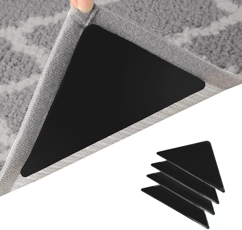Goodern 16Pcs Grippers for Rugs,Double Sided Non Slip Rug Pads for Hardwood Floors and Tiles,Reusable and Washable Rug Tape for Area Rugs,Dual Sided Adhesive Rug Pad Gripper Keep Corners Flat - Image 1