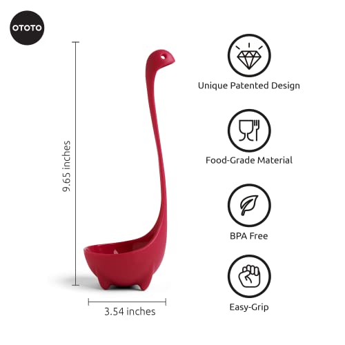 OTOTO The Original Nessie Ladle by OTOTO - Soup Ladle, Cute Gifts, Funny Kitchen Gadgets, Loch Ness design, Cooking Gifts for Mom - Cute and Practical Kitchen Utensils - Unique Gifts for Women, Mothers Day - Image 2