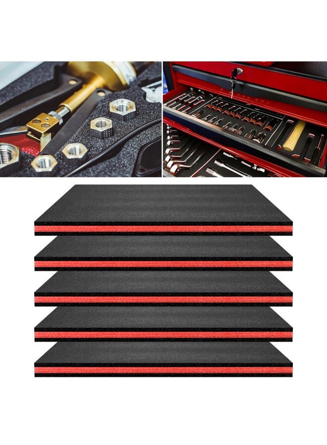 Draupnir Tool Box Organizer, 5 PCS - 15.75''x11"x0.98" Tool Box Foam Insert, Box Organizer for Toolbox, Cabinet Chest Drawer Storage Craft - Image 1