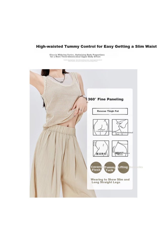 Yishangmei Loose Wide Leg Pants Women Summer New Ice Silk Yamamoto Pants Women High-end Sense Pee Thin Casual Pants - Image 5