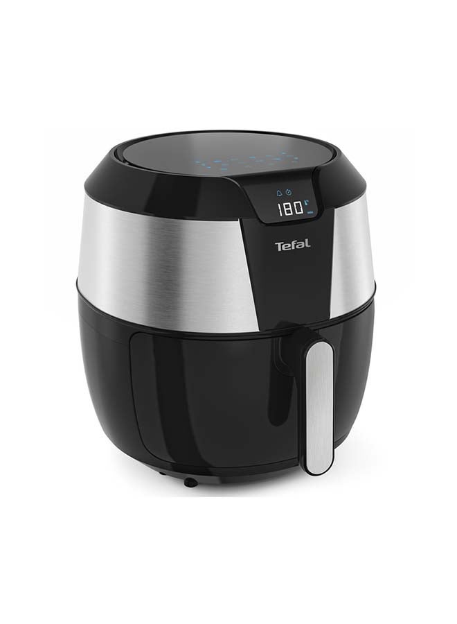 Tefal Easy Fry Air Fryer, XXL Capacity, Serves Up to 8, Adjustable Temperature From 80 to 200 °C, 8 Preset Menus, 60-Minute Timer, Auto Shut-Off, Dishwasher-Safe Removable Parts 5.6 L 1800 W EY701D28 Black / Silver - Image 1