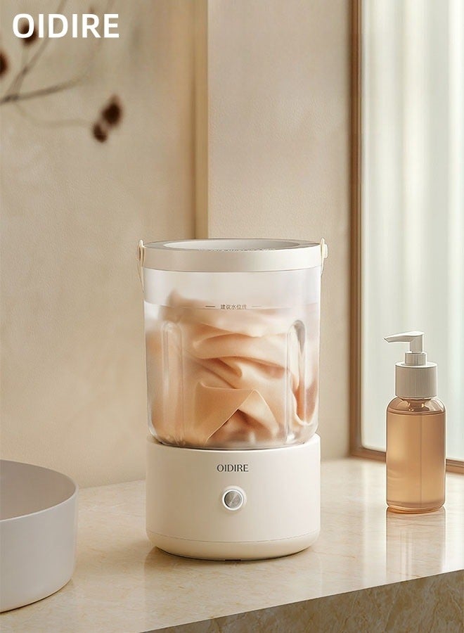 أودير غسالة محمولة OIDIRE - غسيل بتقنية 6D، تعقيم أيونات الفضة AG+، بطارية 2000mAh قابلة لإعادة الشحن عبر USB، مقاومة للماء IPX4، هادئة ومدمجة للسفر والمنازل الصغيرة - Image 1