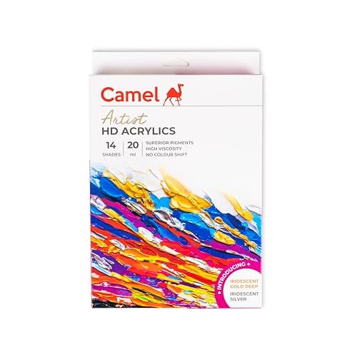 camel Artist HD Acrylics 14 shades x 20 ml - Image 1