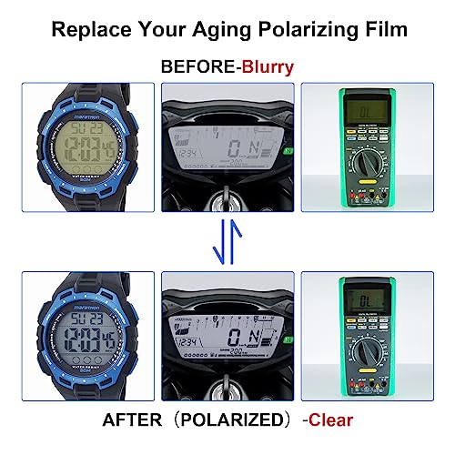 Selens Polarizing Film 2 PCS 7.8x11.8 inches Adhesive Polarized Sheets Linear Polarizing Photography Filter for LCD Screen Repairing & Physics Education - Image 3