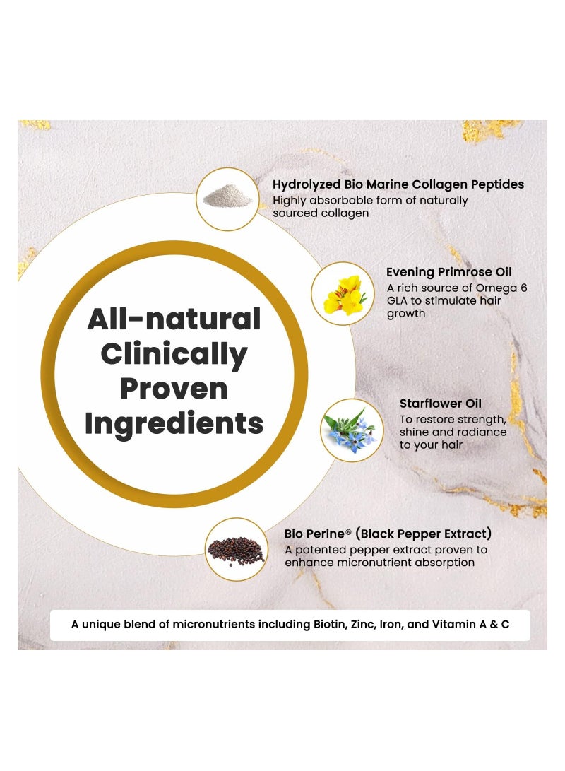 Valeo Hair+ for Lustrous & Thick Hair, 28 Tablets + 28 Softgels - Image 5