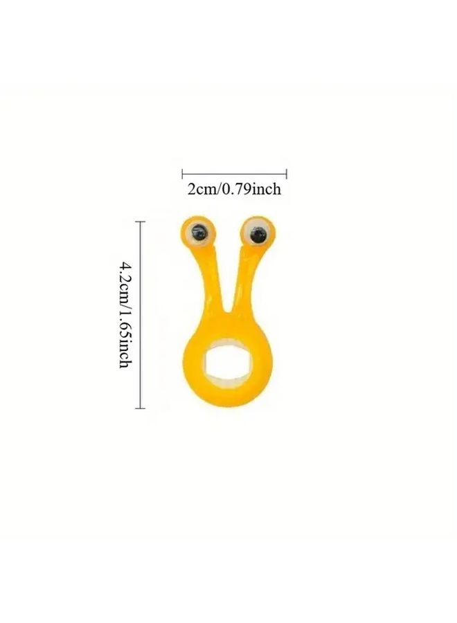 Yellow Snail Shaped Notebook Stand and Page Flip Bookmark With Eyes Compact Portable Desk Organizer Stable Laptop Stand for Office Home School Compatible With Books Tablets Ereaders Cute Desk Decor Gift Idea Study Essentials Playful Aesthetic Durable Plastic Functional Decor Book Lovers - Image 2
