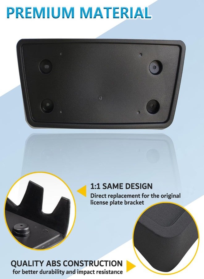 Wocch Front License Plate Frame for GMC Sierra 1500 2007-2013 for Sierra 2500HD 3500 HD 2007-2010 Front Bumper License Plate Holder Mounting Bracket Cover Replace# 15781553 Partslink# GM1068125 - Image 4