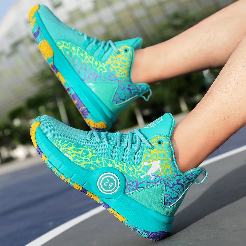 Basketball Shoes Men'S Rubber Plus Md Large Sole Light Soft Sneakers For Primary And Secondary School Students Big Kids Boys Sneakers Running Shoes - Image 5