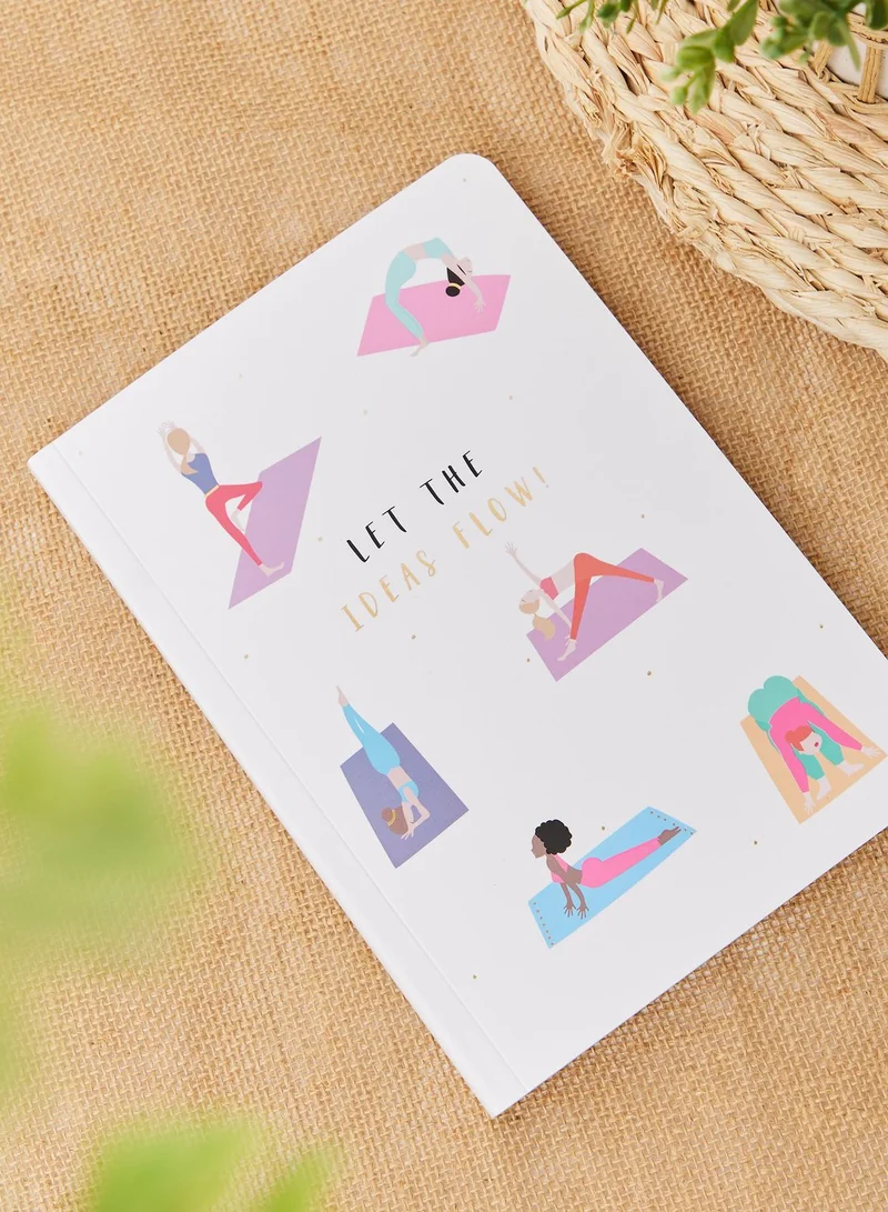 Belly Button Let The Ideas Flow A5 Notebook