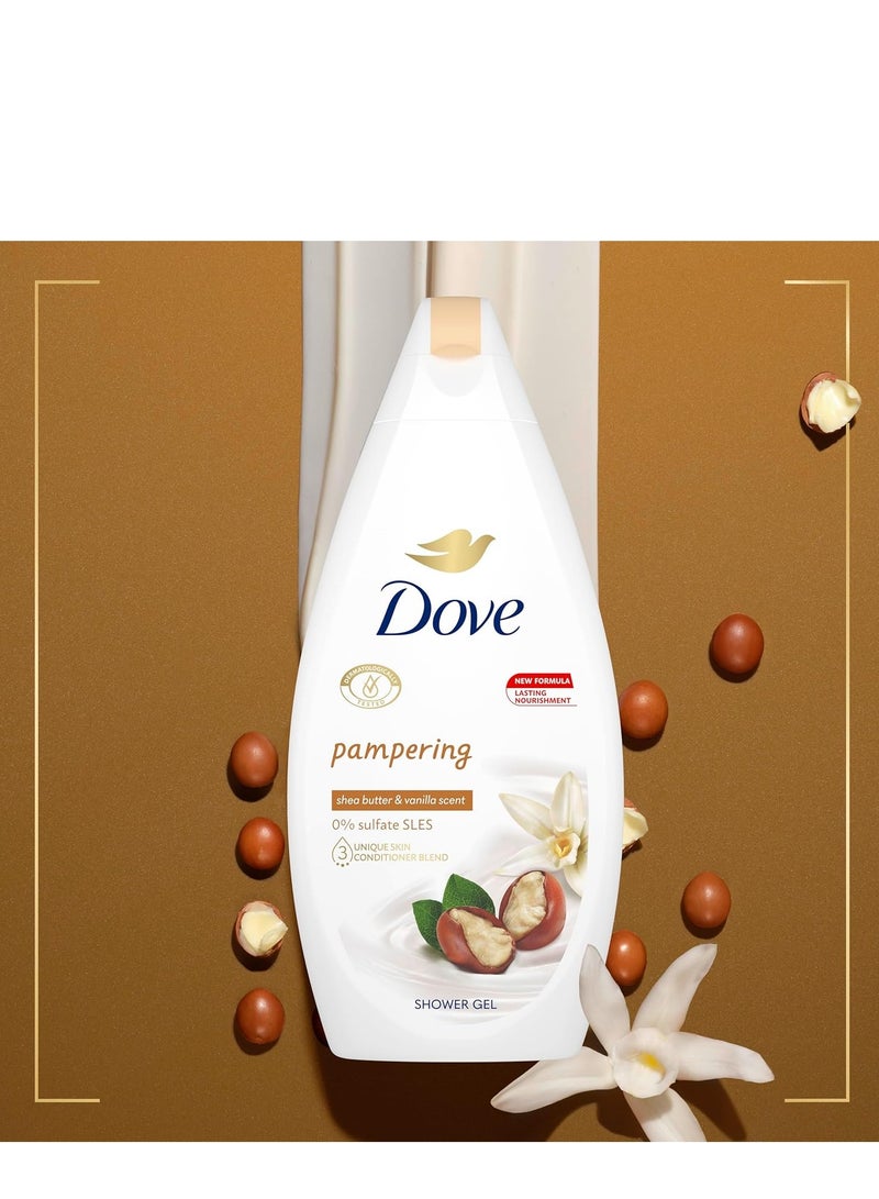 دوف غسول الجسم بيورلي بامبرينج، زبدة الشيا مع الفانيليا الدافئة، 16.9 أونصة / 500 مل - Image 2