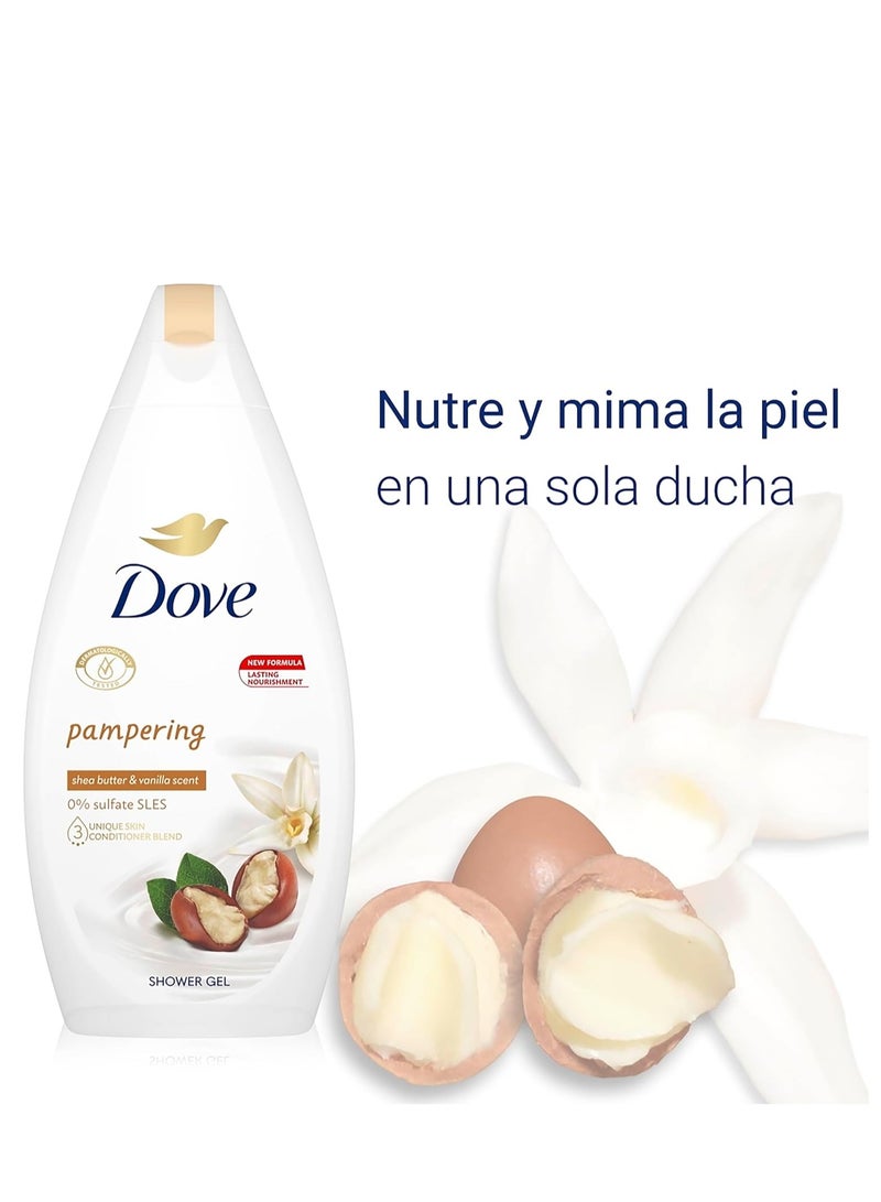 دوف غسول الجسم بيورلي بامبرينج، زبدة الشيا مع الفانيليا الدافئة، 16.9 أونصة / 500 مل - Image 3
