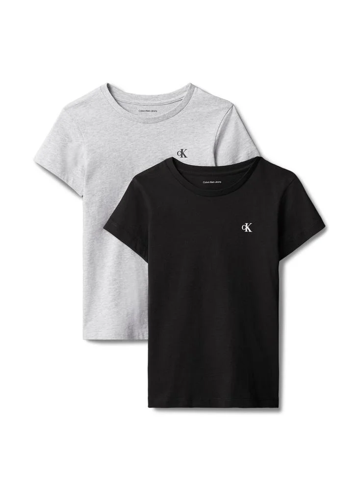 كالفن كلاين جينز 2-Pack Monogram Slim T-Shirts