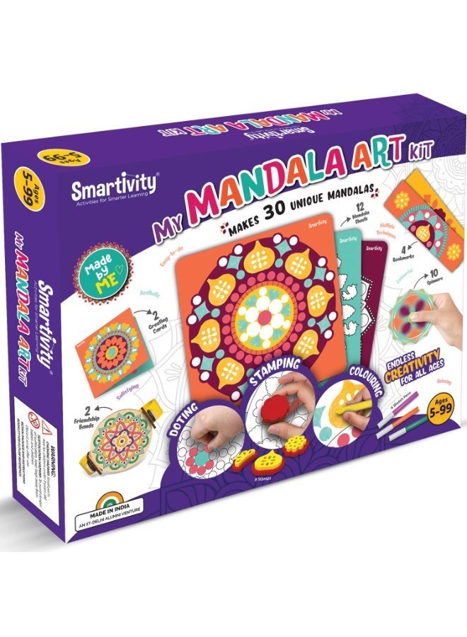 Smartivity Paper Mandala Art Kit For Kids 5 To 8, Birthday Gift Toy For Boys & Girls Age 5-6-7-8, Science Toy, Educational Based Activity Game, Multicolor - Image 3