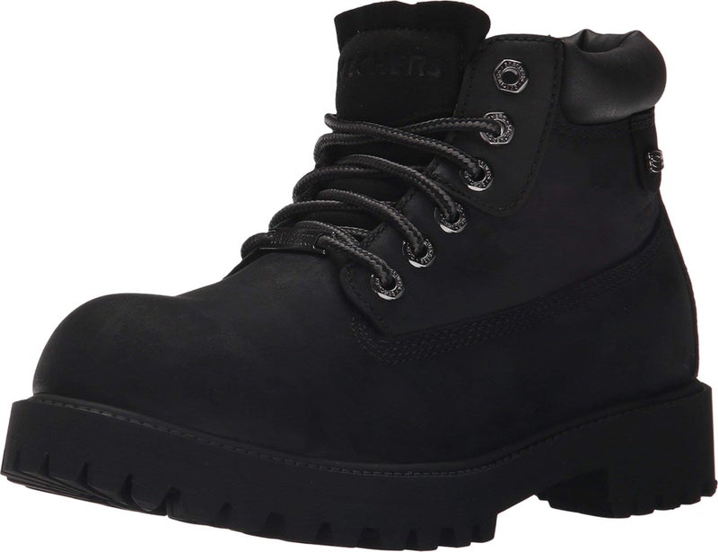 Skechers Men's Sergeants Verdict Chukka Boot,Black Waterproof Oiled Smooth Leather,11 M US - Image 2