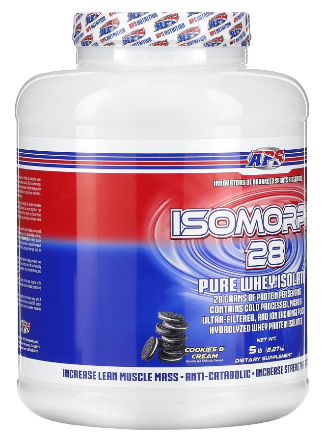 APS Isomorph 28 Pure Whey Isolate Cookies & Cream 5 lbs (2.27 kg) - Image 2