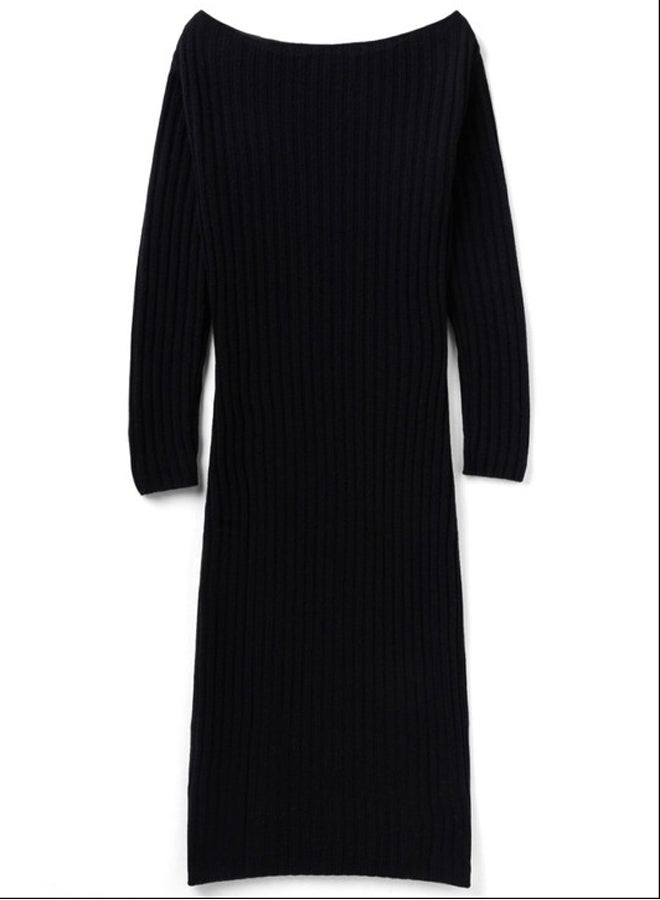 Benetton KNIT DRESS WITH BOAT NECK  - Image 2
