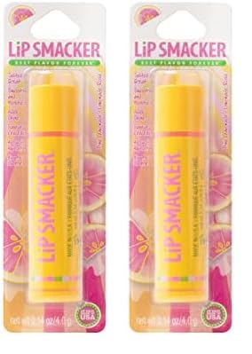 Lip Smacker Flavored Lip Balm Pink Lemonade Flavor Clear For Kids Men Women Dry Kids Pack of 2