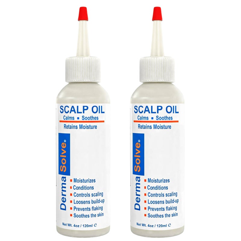 Dermasolve Psoriasis & Dandruff Oil, Dermatologist Approved for Flaky Scalp Relief - Image 1