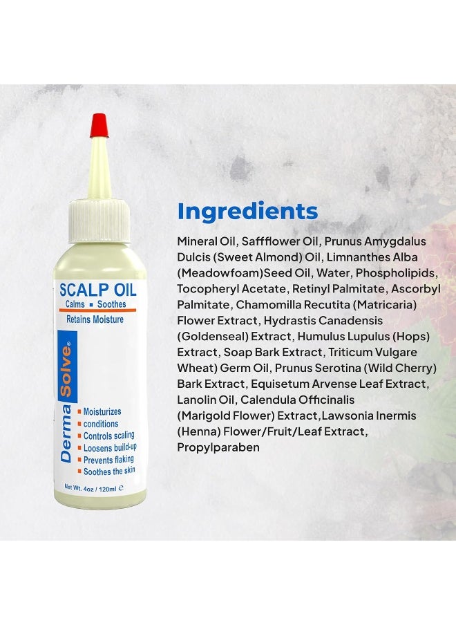 Dermasolve - Psoriasis & Dandruff Oil, Dermatologist Approved For Flaky Scalp Relief - Image 1