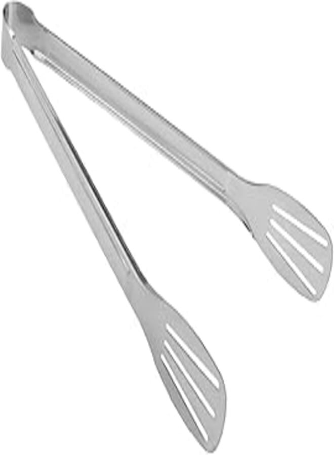 Utoolmart 12 Inch Multifunctional Stainless Steel Barbecue Tongs, Metal Food Tongs Non-Slip Grip BBQ Grilling Accessories 1 Pcs