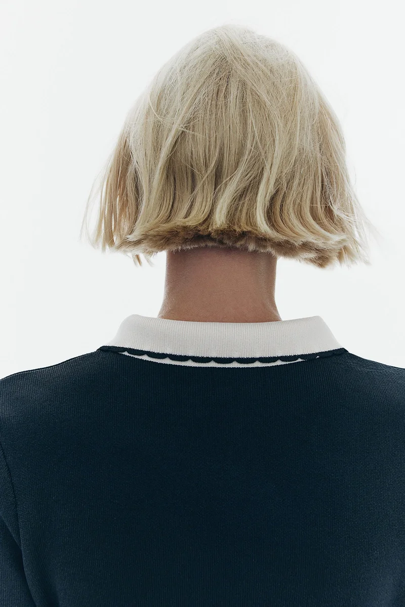 اتش اند ام Knitted Collared Dress
