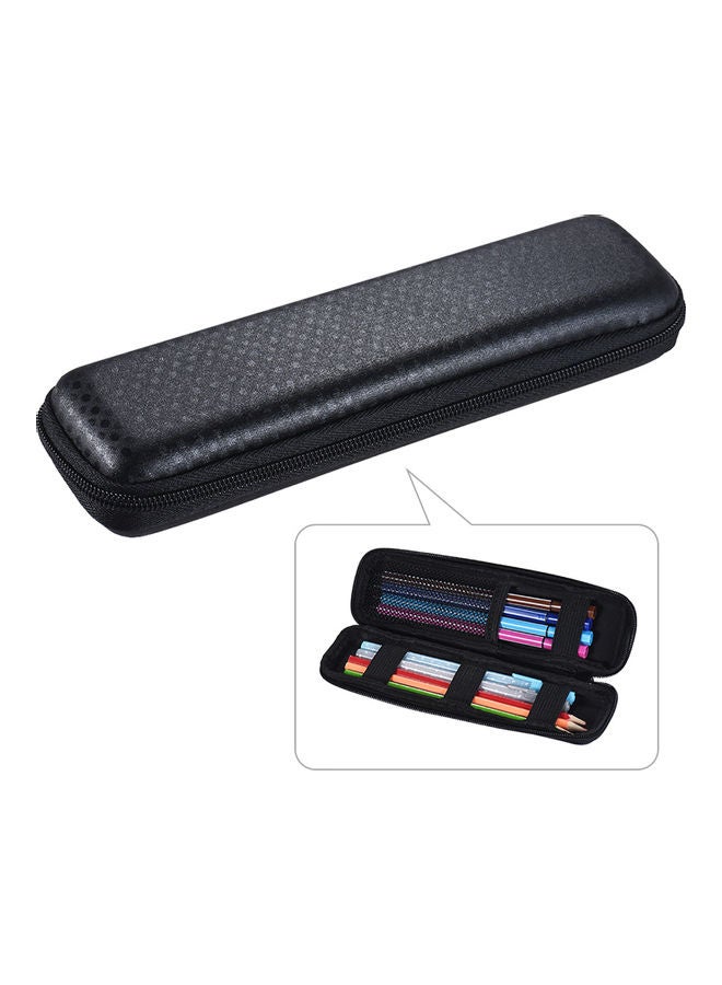 Pen Pencil Ppt Pointer Holder Makeup Brush Bag Eva Hard Shell Case Stationery Pouch Box Black - Image 1
