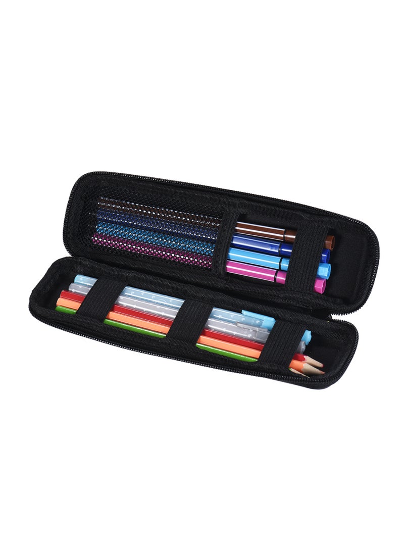 Pen Pencil Ppt Pointer Holder Makeup Brush Bag Eva Hard Shell Case Stationery Pouch Box Black - Image 3