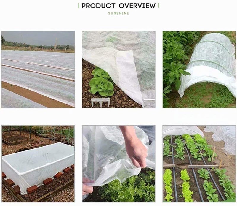 Agfabric Plant Covers Freeze Protection Frost Blankets for Plants 10'x50' 1.2oz Floating Row Cover Garden Plant Cover Freeze Cloths for Plants Winter Frost Freezing Protection,White - Image 2