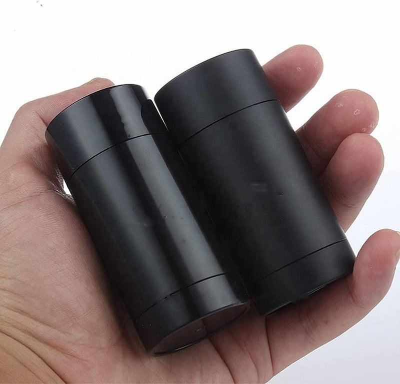 Healthcom 10 Pack 75ml Empty Round Deodorant Containers Twist Up Filling Stick Deodorant Container 25 Oz Plastic Deodorant Bottles Refillable Lip Balm Tube for Lipstick Crayon Chapstick DIY Make Own DeodorantBlack - Image 5