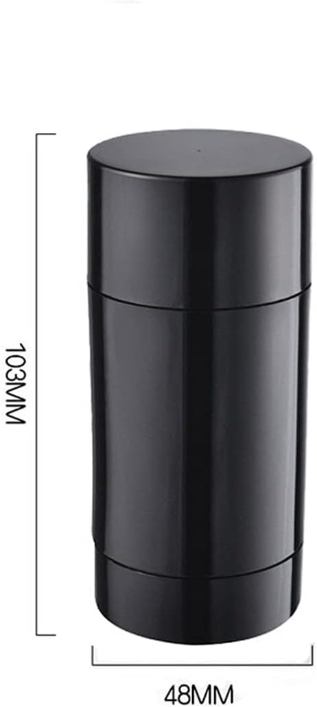 Healthcom 10 Pack 75ml Empty Round Deodorant Containers Twist Up Filling Stick Deodorant Container 25 Oz Plastic Deodorant Bottles Refillable Lip Balm Tube for Lipstick Crayon Chapstick DIY Make Own DeodorantBlack - Image 2