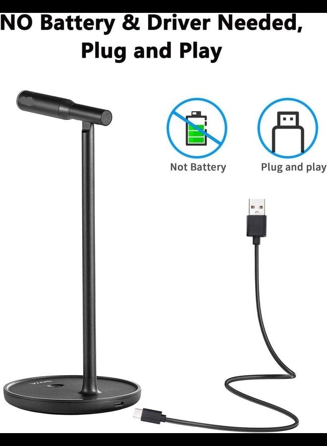 USB Microphone,Noise-Cancelling Condenser Computer Microphone Plug&Play for Live Streaming, Podcasting, Vocal Recording,Video Conference Compatible with Windows/Mac