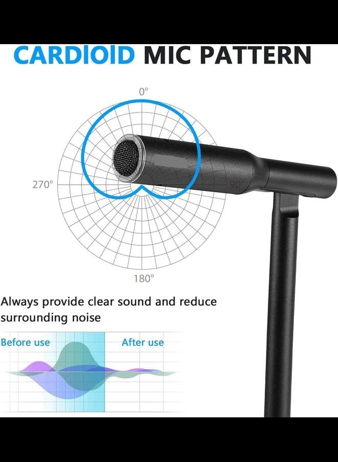 USB Microphone,Noise-Cancelling Condenser Computer Microphone Plug&Play for Live Streaming, Podcasting, Vocal Recording,Video Conference Compatible with Windows/Mac