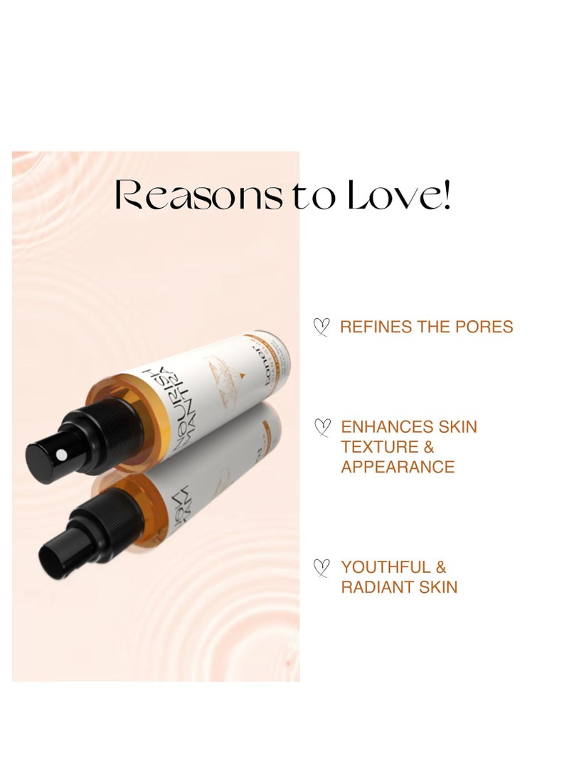 NOURISH MANTRA - Nourish Mantra Radiant Glow Toner/Face Toner Formulated with Vitamin C, Glycolic Acid, and Vitamin B5/ Glowing Skin & Pore Tightening Toner for Men & Women 150ml - Image 1