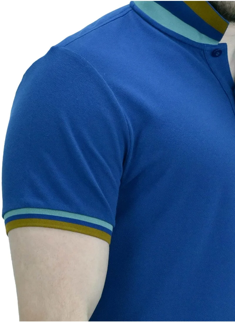 جيوردانو Men's Performance Polo Blue