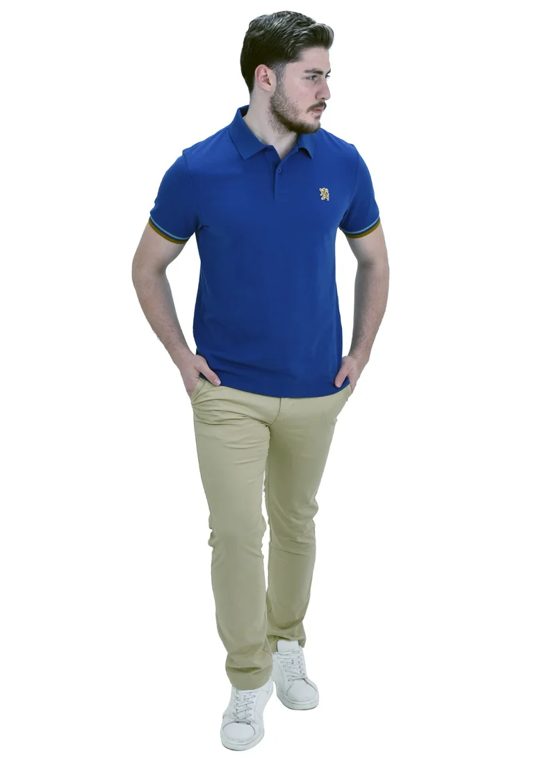 جيوردانو Men's Performance Polo Blue